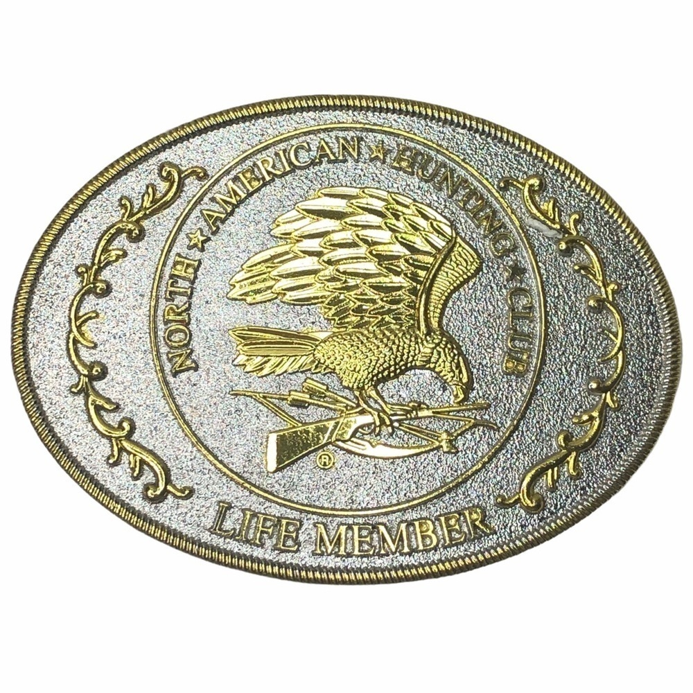 N. American Hunting Club Life Member Belt Buckle